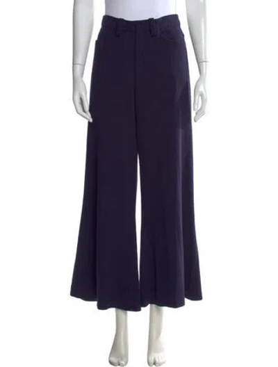 Pre-owned Rodebjer Wide Leg Pants In Blue