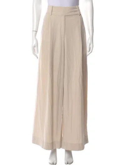 Pre-owned Rodebjer Wide Leg Pants In Neutral