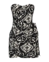 Rodebjer Geometric-print Wrap Dress In Black