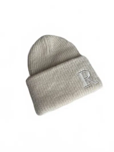 Rodebjer Women's Sendina Beanie Hat In Chalk In Gray