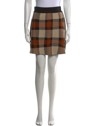 Pre-owned Rodebjer Wool Mini Skirt In Brown