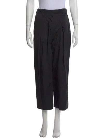 Pre-owned Rodebjer Wool Wide Leg Pants In Black