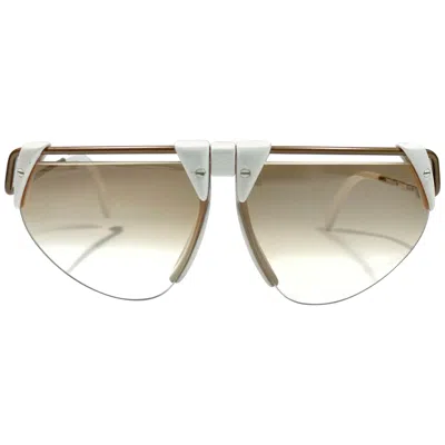 Pre-owned Rodenstock New Vintage  1757 Polar White Futuristic 1980's Sunglasses