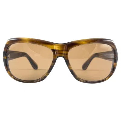 Pre-owned Rodenstock New Vintage  " Como " Solid Tortoise Brown 1970's Sunglasses