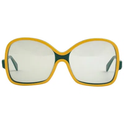 Pre-owned Rodenstock New Vintage  Oversized Green & Yellow 1980's Sunglasses Germany