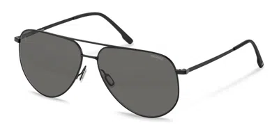 Rodenstock R1449 A445 Occhiali Da Sole Neri Per Uomo In Black