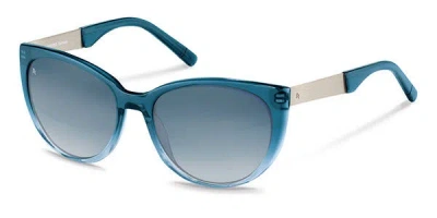 Rodenstock R3300 B Women's Sunglasses Blue Size 55