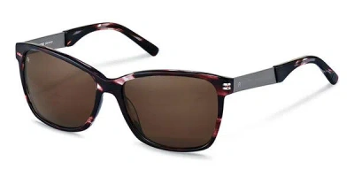Rodenstock R3302 C Women's Sunglasses Tortoiseshell Size 57 In Brown