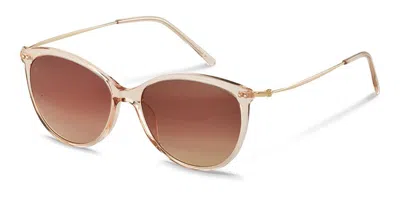 Rodenstock R3311 B Women's Sunglasses Orange Size 53