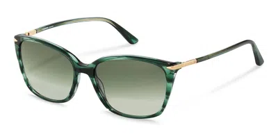 Rodenstock R3320 C Women's Sunglasses Tortoiseshell Size 57 In Green