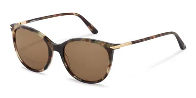 Rodenstock R3322 D Women's Sunglasses Tortoiseshell Size 55 In Brown