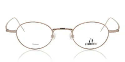 Rodenstock R4792 G Men's Glasses Gold Size 42 - Free Lenses - Blue Light Block Available In Neutral