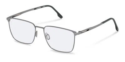 Rodenstock R7153 Men's Glasses, Grey, Size 56 In Gray