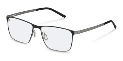 Rodenstock R7171 A000 Men's Glasses Black Size 55 - Free Lenses - Blue Light Block Available In Gray