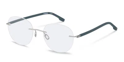 Rodenstock R7174 C000 Occhiali Da Vista Argentati Per Uomo (solo Montatura)