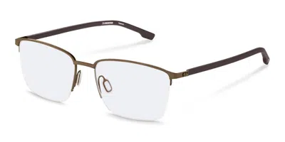 Rodenstock R7183 C000 Men's Glasses Brown Size 54 - Free Lenses - Blue Light Block Available In Gold