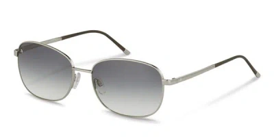 Rodenstock R7410 B Women's Sunglasses Silver Size 57