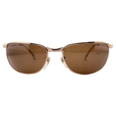 Pre-owned Rodenstock Vintage Marwitz 10 K Gold Filled Optima Midcentury Sunglasses 1960 Germany In Brown