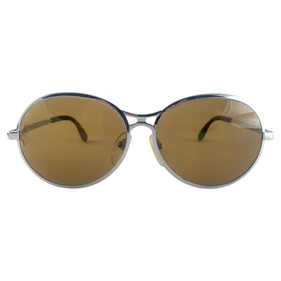 Pre-owned Rodenstock Vintage  Bernina Silver Brown Lenses Oversized Sunglasses