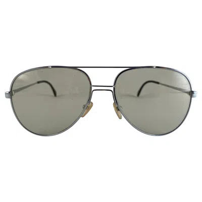 Pre-owned Rodenstock Vintage  Oversized Silver Frame Changeable Lens Sunglasses 1970's