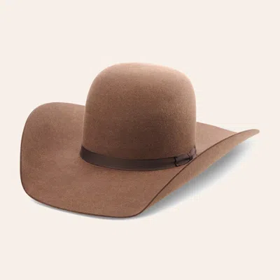 Rodeo King 10x Hickory Open Crown Felt Cowboy Hat In Brown