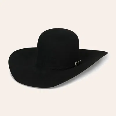 Rodeo King 7x Open Crown Black Felt Cowboy Hat