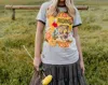 Rodeo Quincy Range Riding Ruby Graphic Tee In Grey In Gray