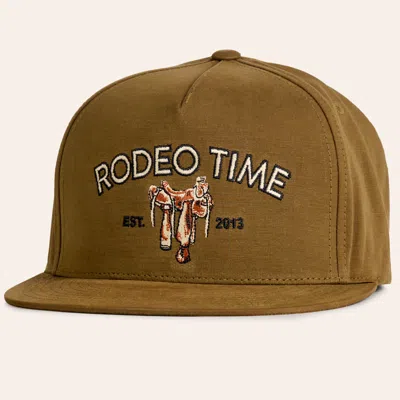 Rodeo Time Dale Brisby Seat Rig Brown Embroidered Flat Bill Canvas Cap