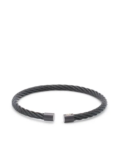 Roderer Aurelio Bracelet - Stainless Steel Cable Black