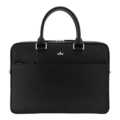 Roderer Award Briefcase - Italian Leather Black