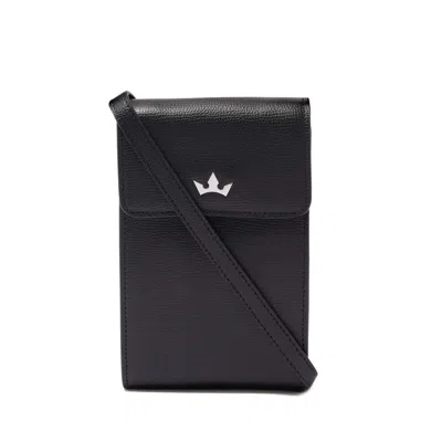 Roderer Award Mini Messenger Bag - Italian Leather Black