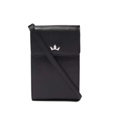 Roderer Award Mini Messenger Bag - Italian Leather Black