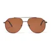 Roderer Edgar Aviator Polarized Sunglasses - Brown / Brown In Brown