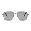 Roderer Harry Aviator Polarized Sunglasses - Silver/grey In Silver
