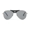 Roderer James Aviator Polarized Sunglasses In Gray