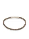 Roderer Leather Bracelet In Grey
