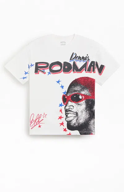 Rodman Brand Men's Bad As I Wanna Be Oversized T-shirt In White