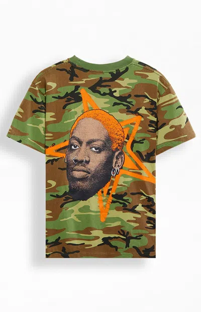 Rodman Brand Men's Star Camo Oversized T-shirt In Camouflage In Multi
