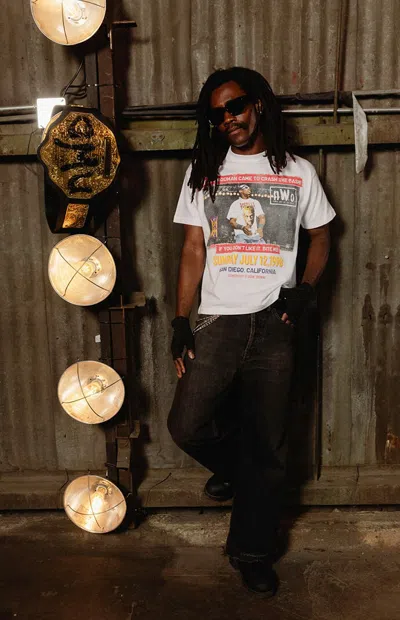 Rodman Brand Men's X Nwo Bash At The Beach T-shirt In White