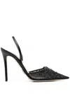Rodo 95mm Crystal-embellished Mules In Black