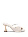 Rodo Sandals With Wicker Heel In Neutral