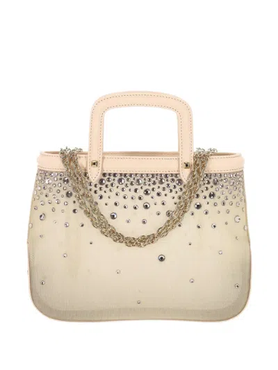Rodo Crystal-embellished Tote Bag In Neutral