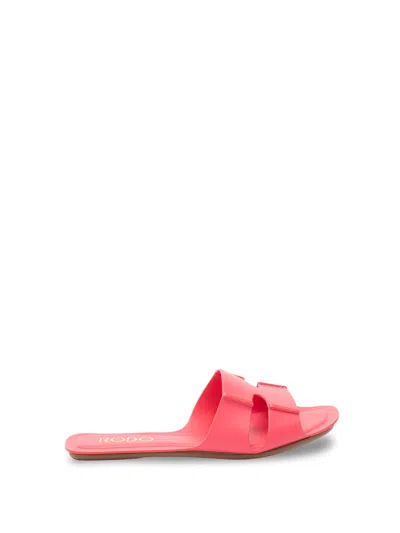 Rodo Flat Sandals In Pink