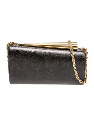 Pre-owned Rodo Leather Clutch In Black