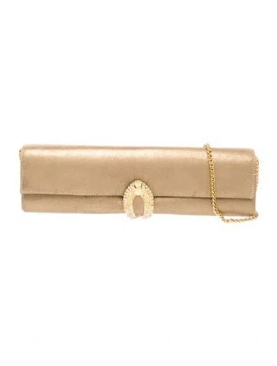 Pre-owned Rodo Leather Clutch In Neutral