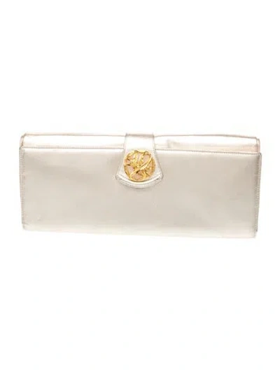 Pre-owned Rodo Leather Clutch In Neutrals