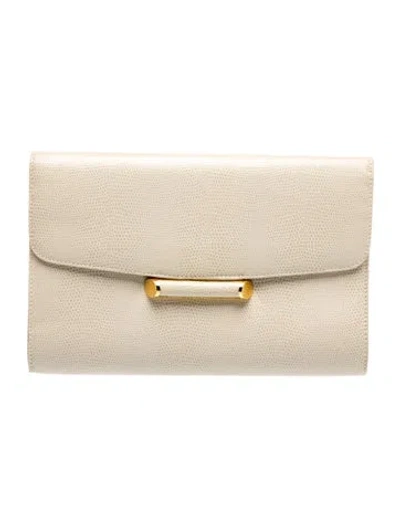 Pre-owned Rodo Leather Clutch In Neutrals