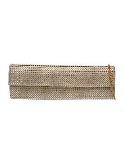 Pre-owned Rodo Leather Minaudière In Gold