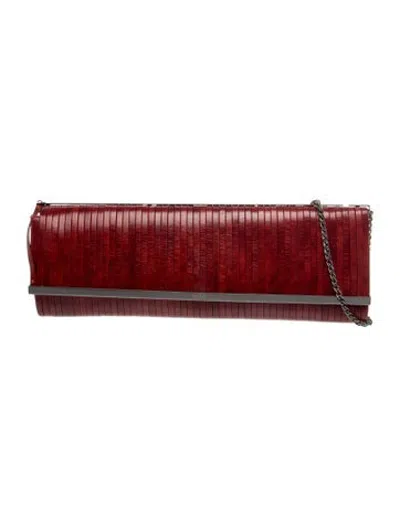 Pre-owned Rodo Leather Shoulder Bag In Burgundy
