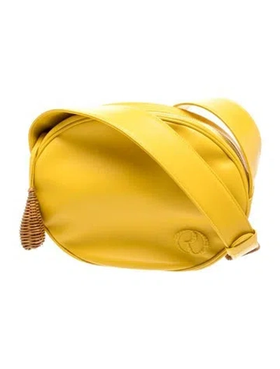 Pre-owned Rodo Leather Shoulder Bag In Yellow
